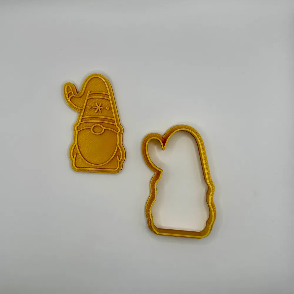 Christmas gnome cookie cutter / stamp by Indibles MakerWorld