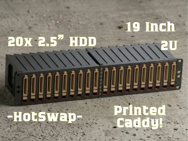 19" Rack 2U 20x 2,5" HP Gen8/9 HDD Module hot swap