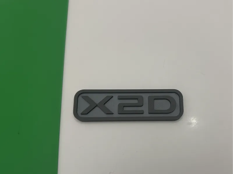 Bambu Lab X2D Logo Sign