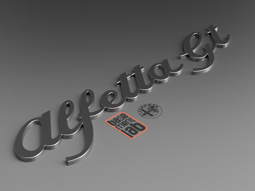 Alfa Romeo ALFETTA GT Rear Vintage Written 