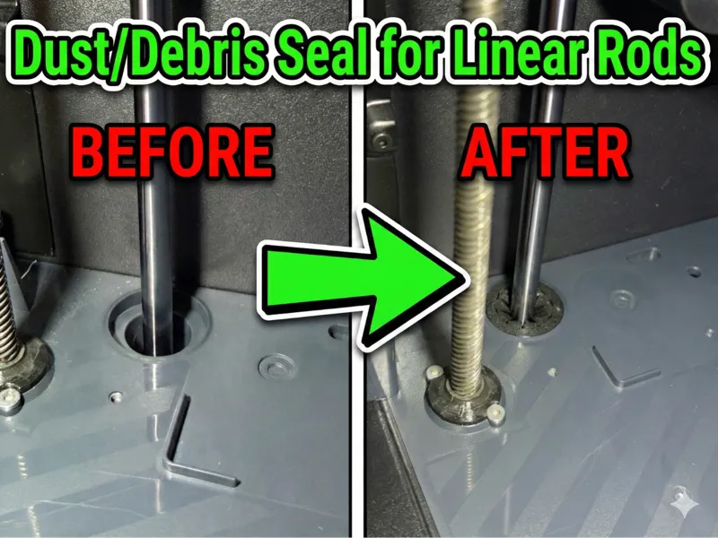 Dust/Debris Seal for Linear Rods