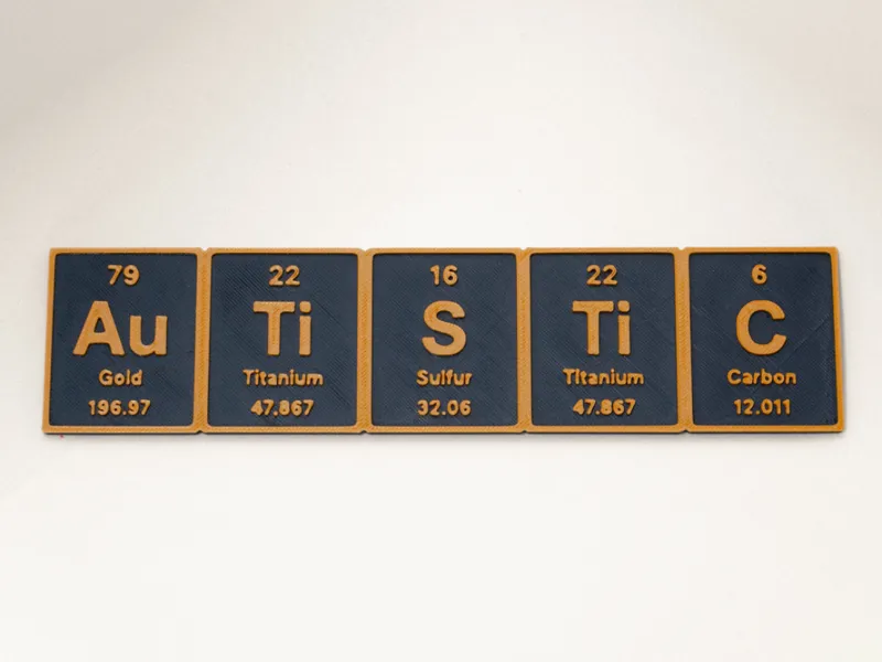 Autistic Periodic Table