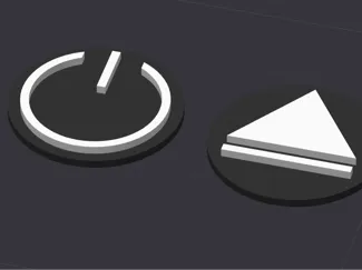 Power and Eject Labels