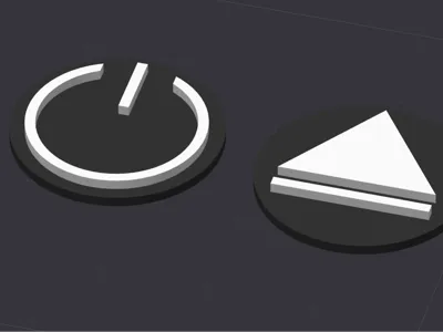 Power and Eject Labels