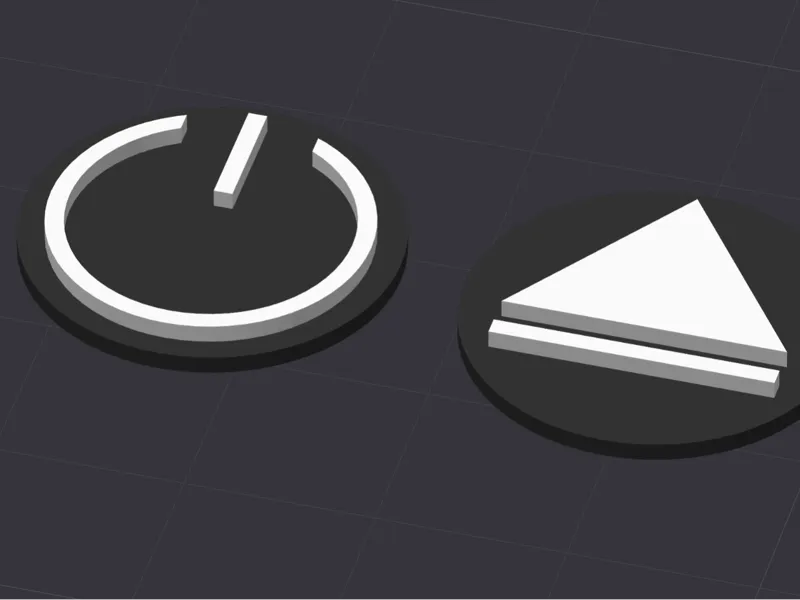 Power and Eject Labels