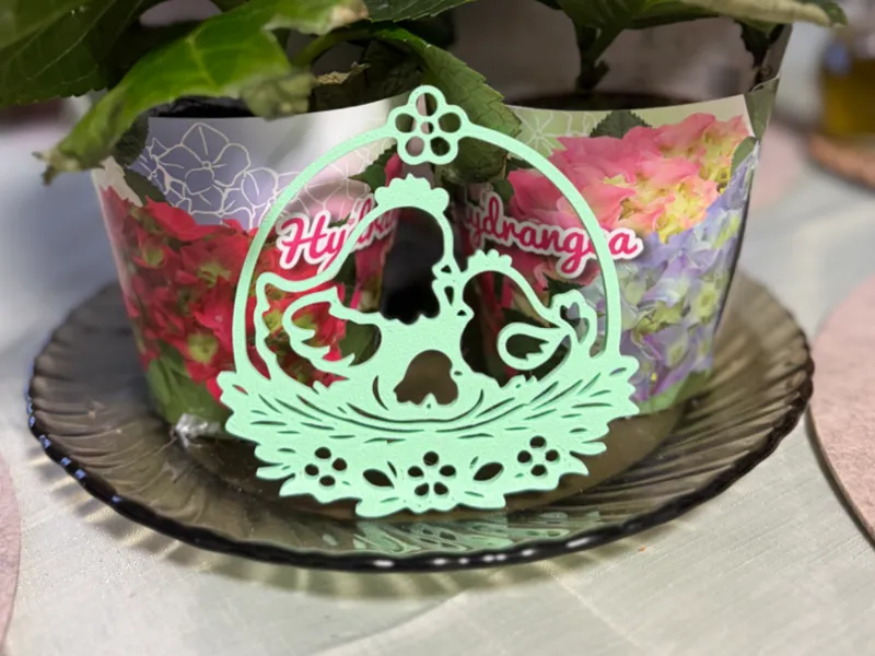 Chicken family spring decoration