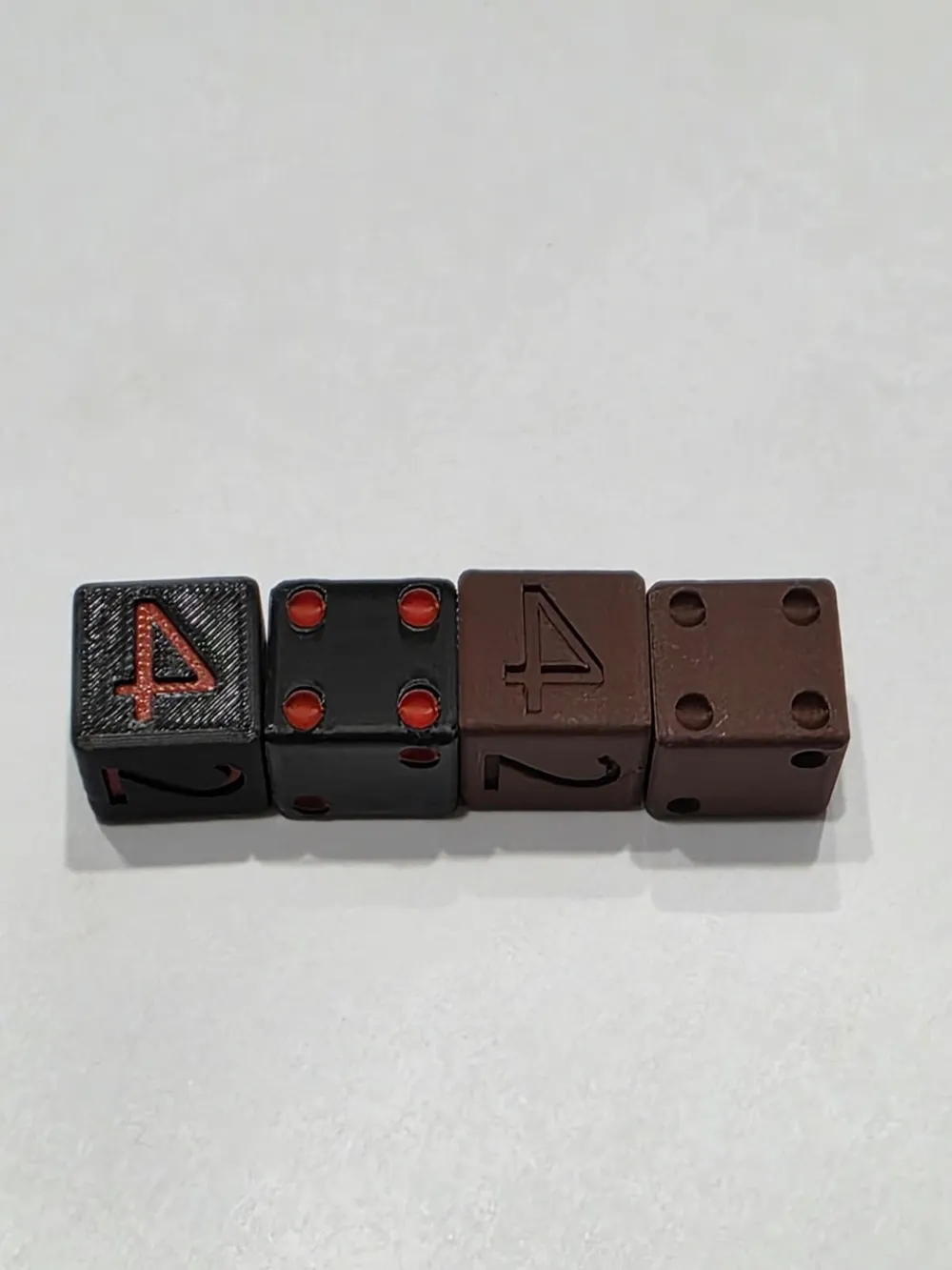 Trick Dice: Complete Set (1-6) - Free 3D Print Model - MakerWorld