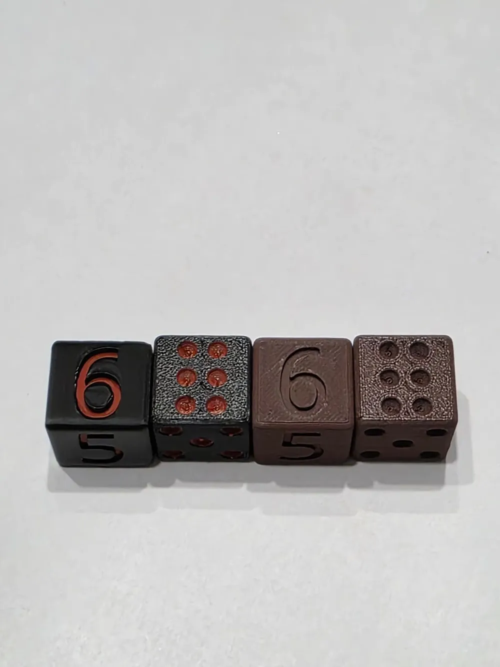 Trick Dice: Complete Set (1-6) - Free 3D Print Model - MakerWorld