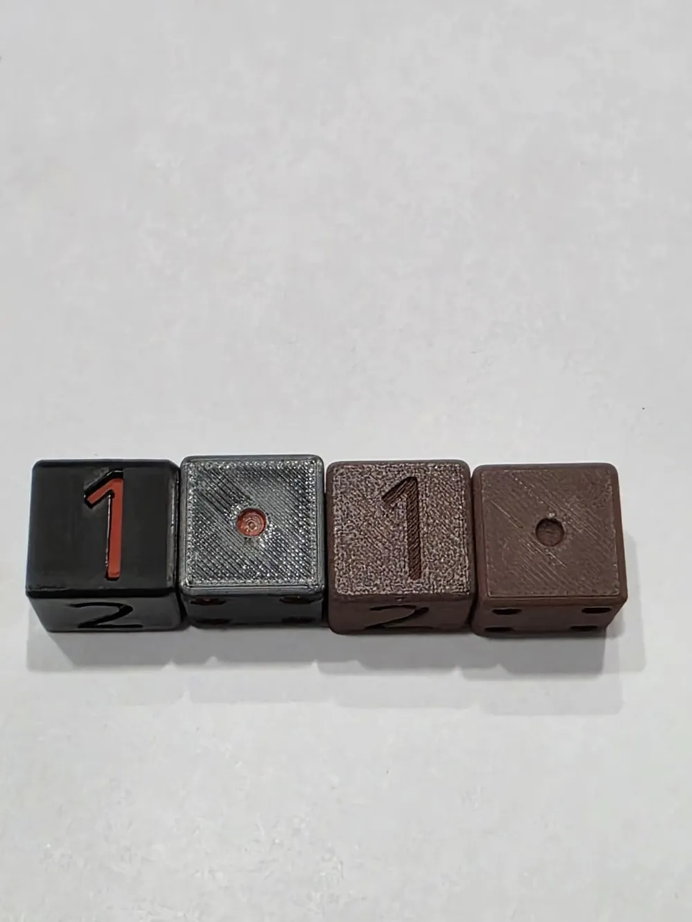 Trick Dice: Complete Set (1-6) - Free 3D Print Model - MakerWorld