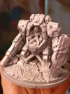 160mm base, with supports, 0.08mm layer, 3 walls, 15% infill