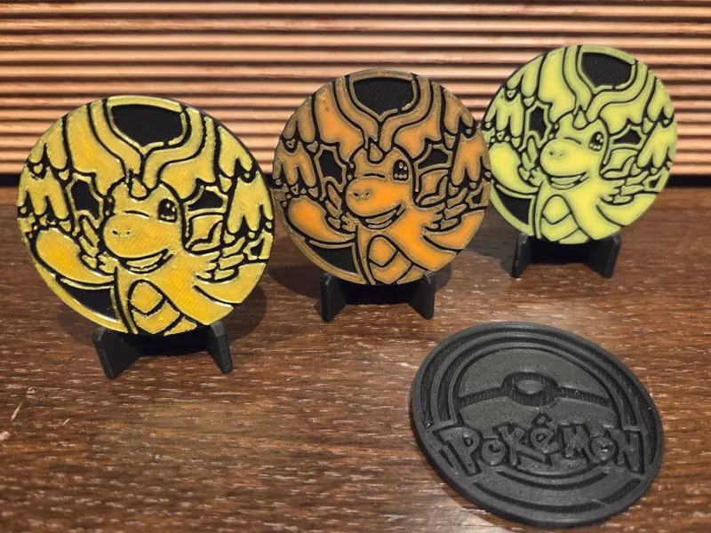 Pokemon Mega Droginite EX TCG Coin Dragoran