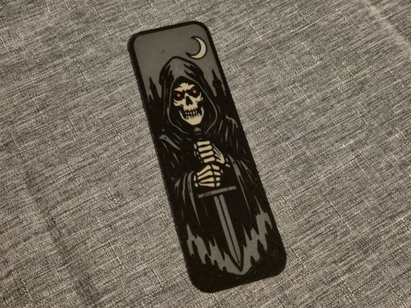 Lesezeichen Dark Fantasy Skelett Skull Bookmark