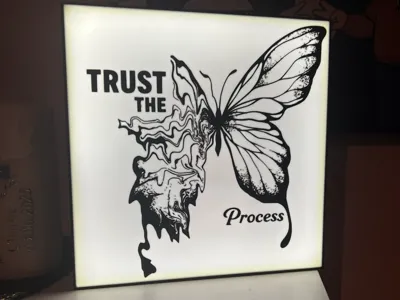 Melting Butterlfy "Trust The Process"