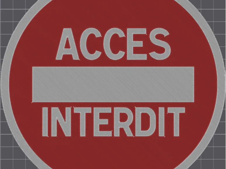 Panneau Accès Interdit