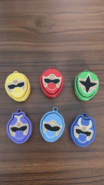 Objeto manipulable: Ninpuu Sentai Hurricaneger Fidget Clicker Set — vista de referencia 3