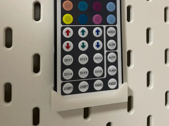 Skadis mount for RGB LED remote
