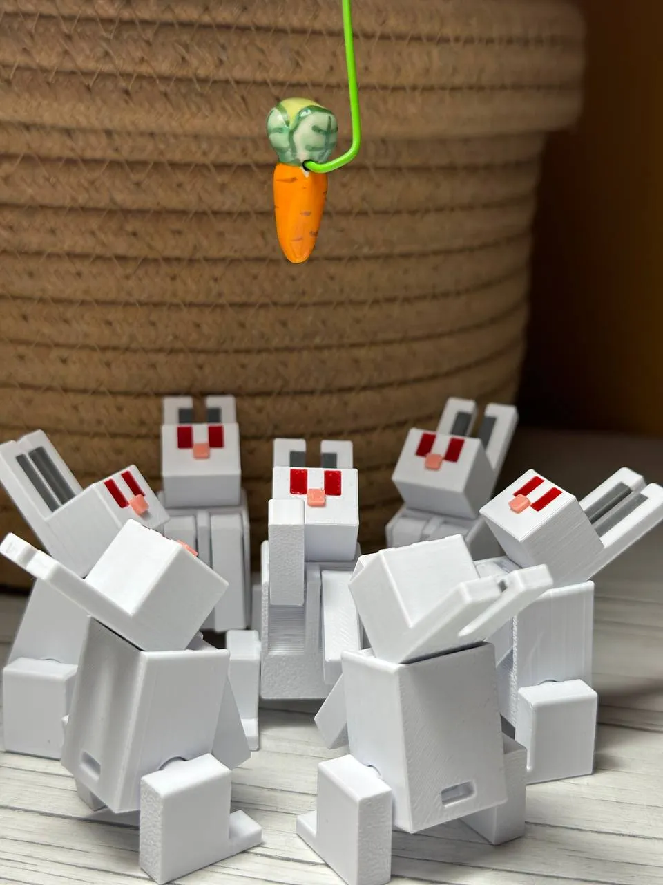 Minecraft Rabbit Side View Minecraft Rabbit Articulated by kirimba MakerWorld: Download Free 3D Models