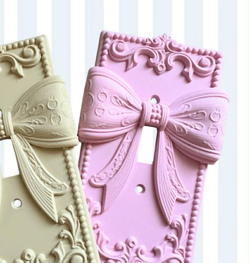 Miniatura 1 do modelo 3D Bow Light switch cover plate