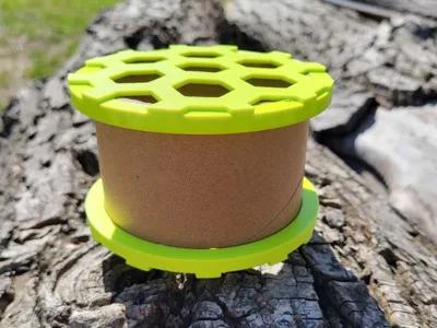 cardboard spool container