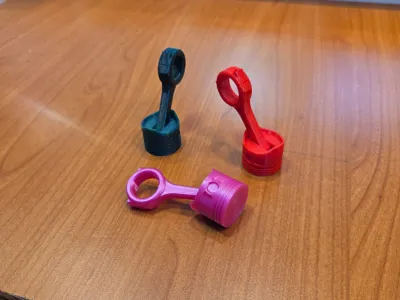 Print-in-place Piston+Rod keychain V2