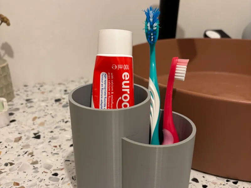 3D Printed Toothbrush Organizer