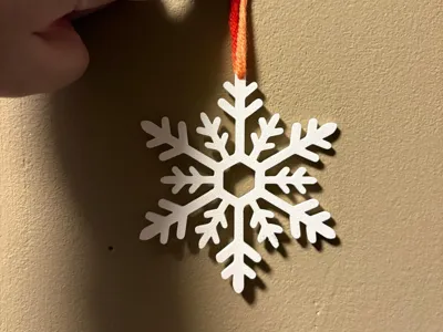 Snowflake Christmas Ornament