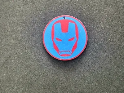 portachiavi multicolor iron man