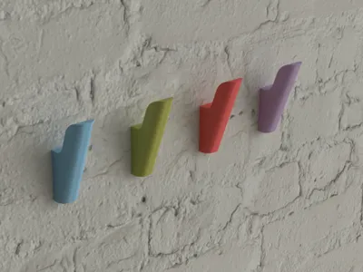 stylish wall hook - with invisible mounting