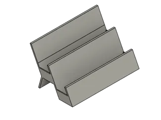 2-Row Business Card Holder – Dual Slot Display