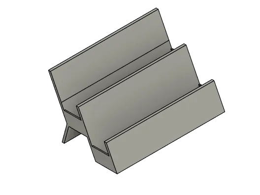 2-Row Business Card Holder – Dual Slot Display