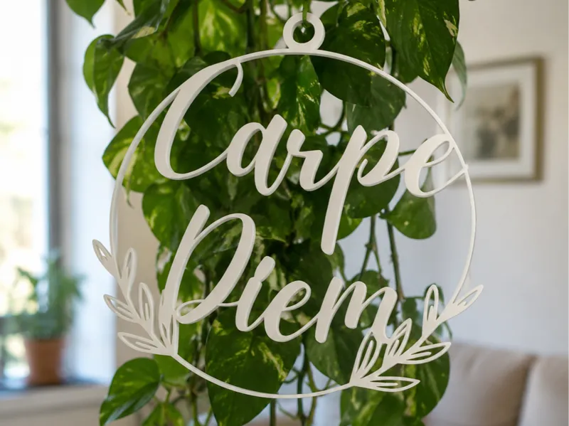 Carpe Diem Ornament – Modern Inspirational Decor