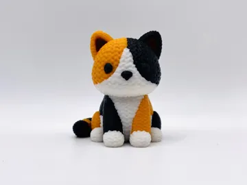 Letrero o emblema decorativo: Knitted Calico Cat — vista de referencia 3