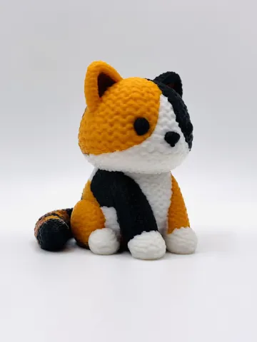 Letrero o emblema decorativo: Knitted Calico Cat — vista de referencia 2