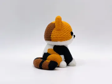Letrero o emblema decorativo: Knitted Calico Cat — vista de referencia 4