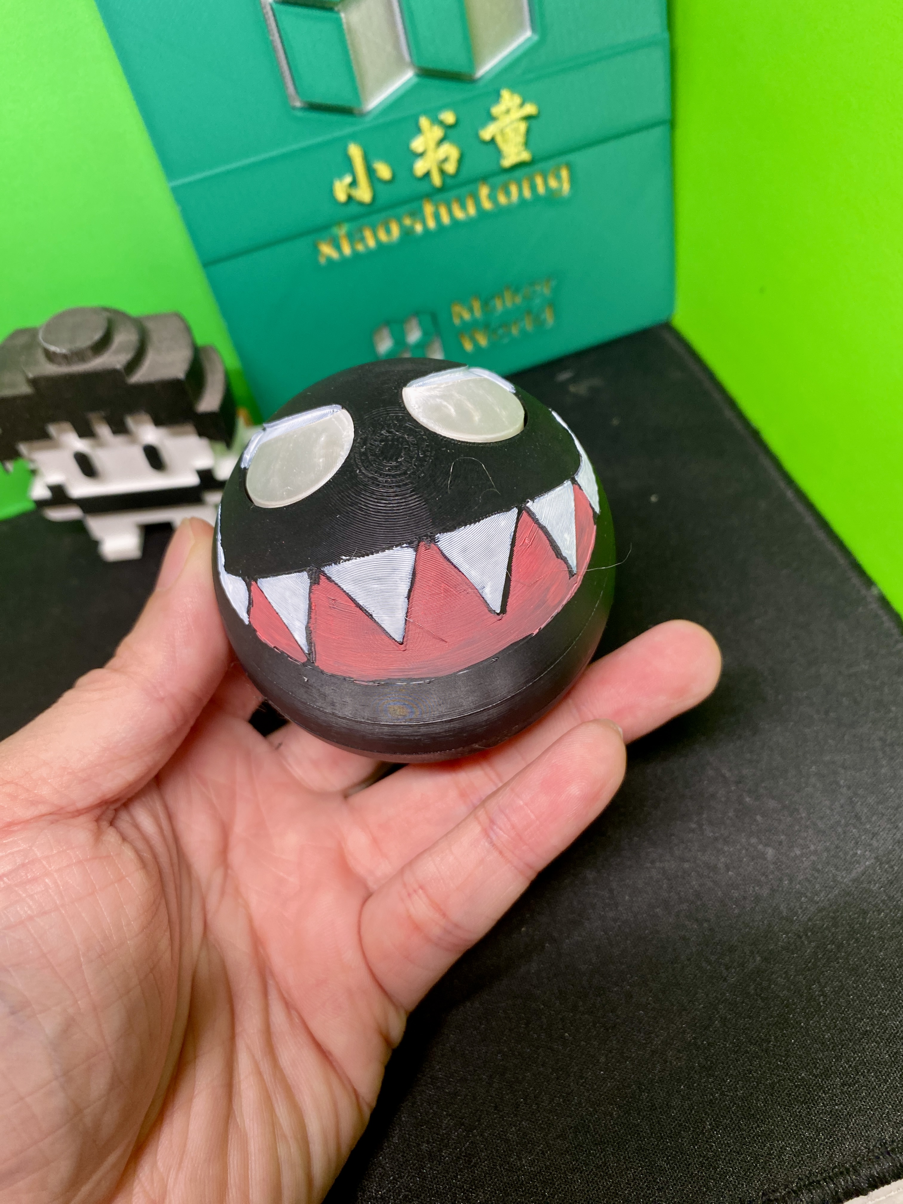 Miniatura 2 do modelo 3D 磁趣毒液球  弹射眼 萌球 发射球 足球 解压玩具 弹射玩具 拼装玩具