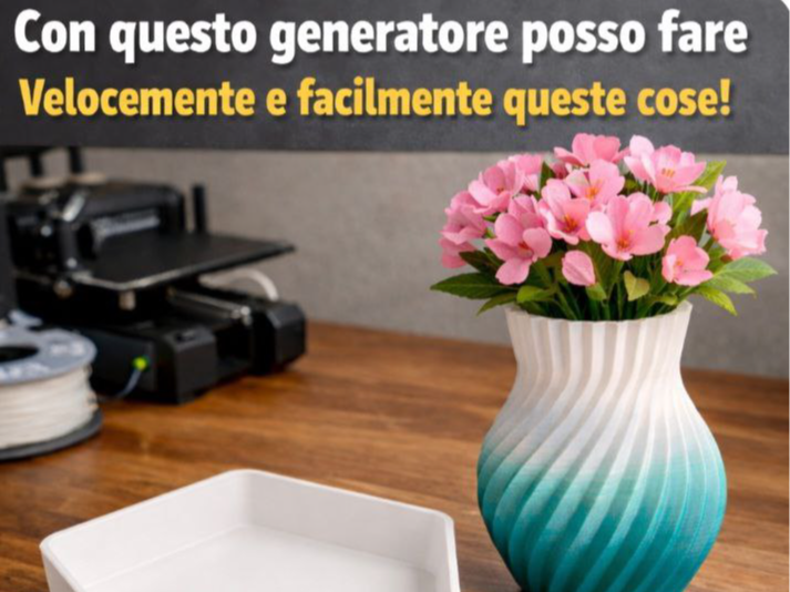 generatore di vasi e piatti 3d
