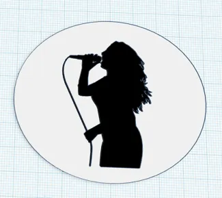 Singer silhouette