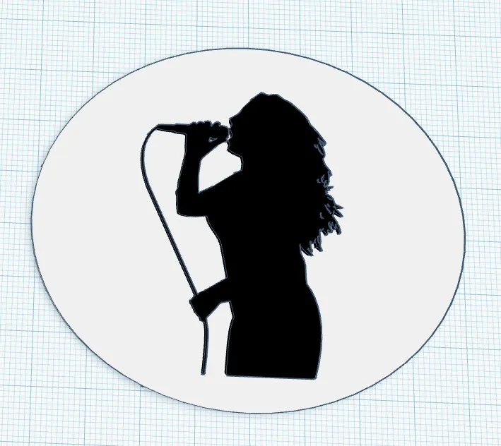 Singer silhouette