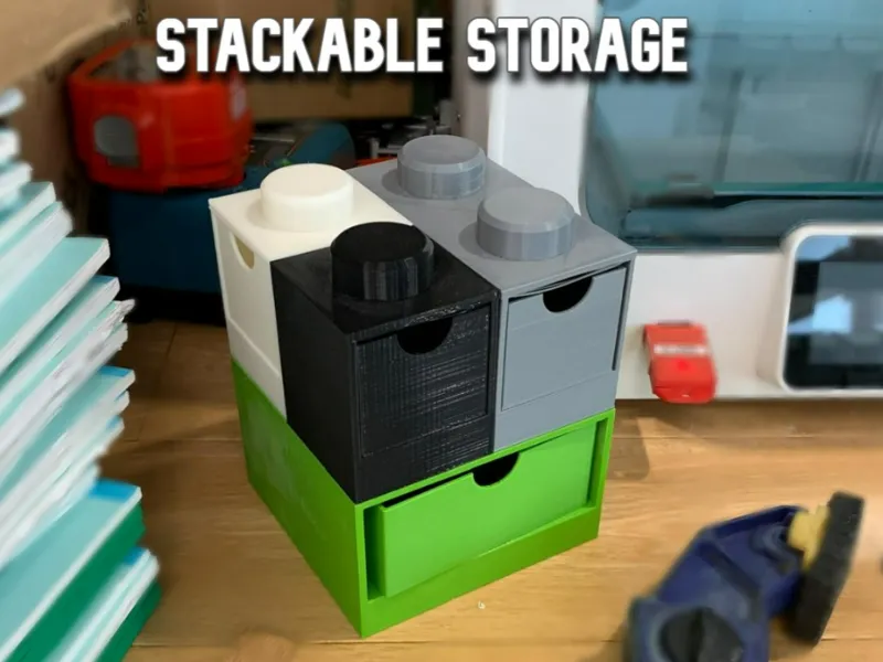 Modular Brick Desk Organisers (Stackable)