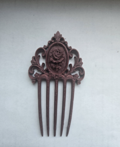 Victorian Rose Hair Comb – Elegant Accessory - 1