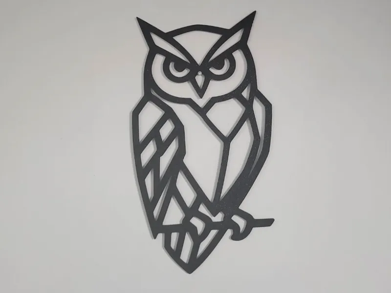 Owl geometric decoration