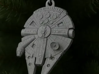 Millennium Falcon Christmas decoration