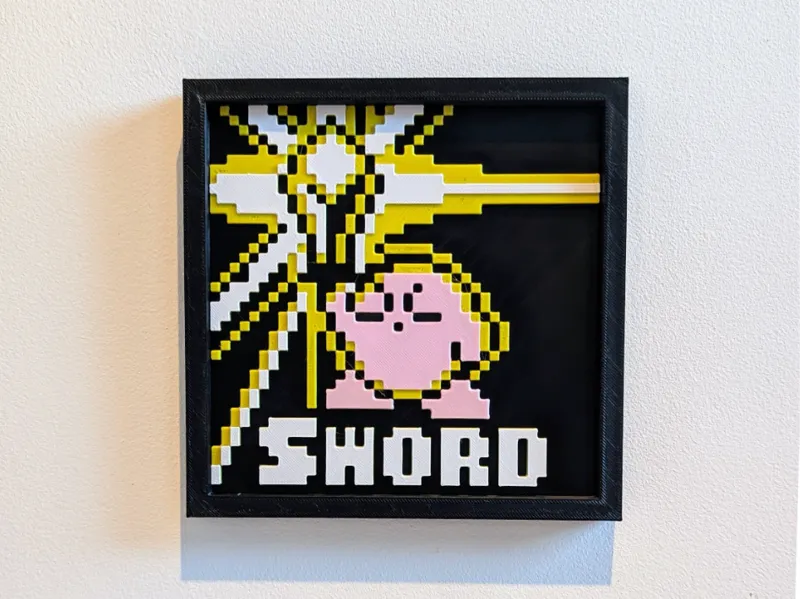Kirby Sword Ability Wall Art