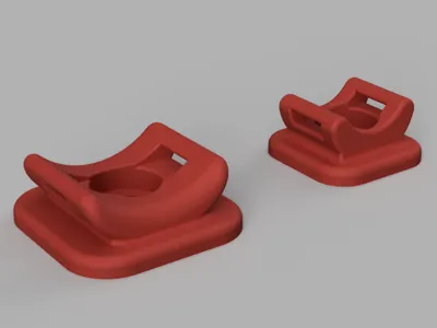 Zip tie surface mount for #10-32 Trilobe Pan Head