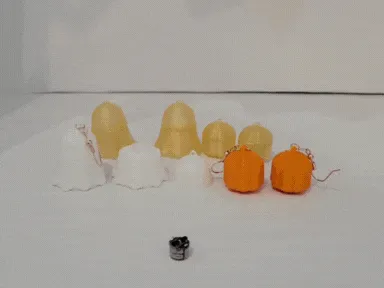 Magic Light Up Pumpkin Ghost Earrings view 3