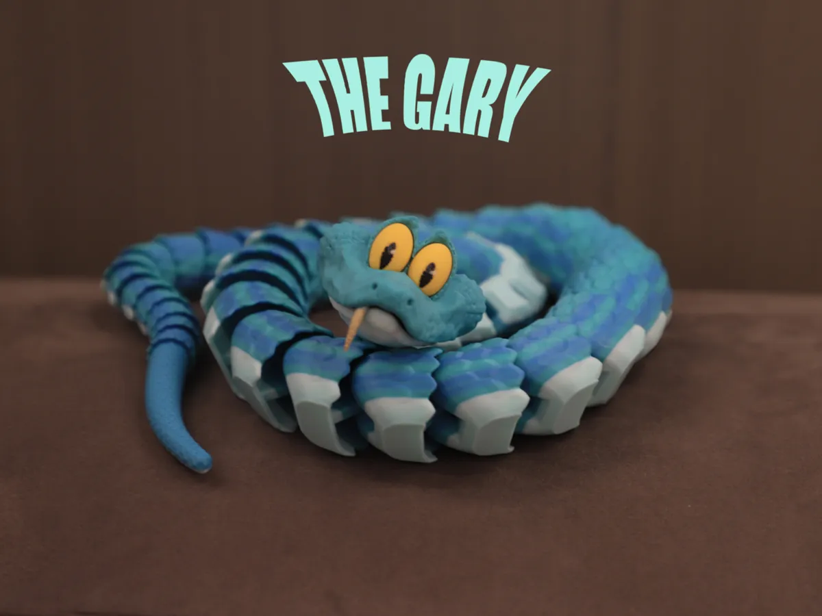 Gary Snake by Jellyfish head MakerWorld: Download Free 3D Models - 3D model önizlemesi