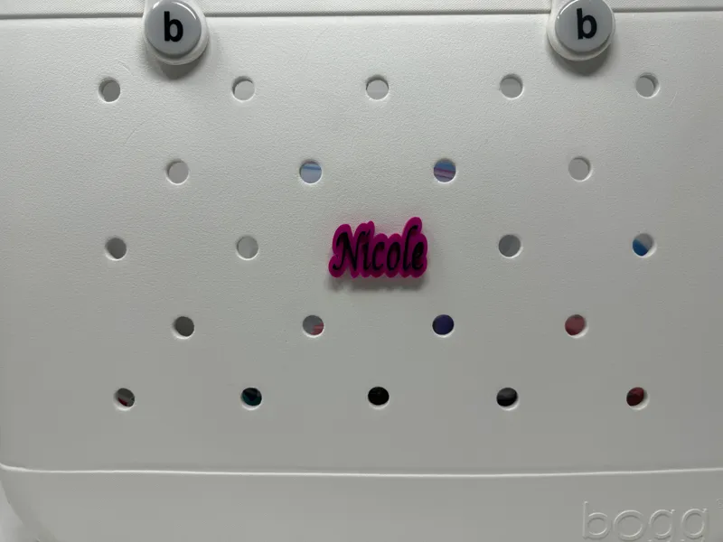 Bogg Bag Name Charm (Nicole)