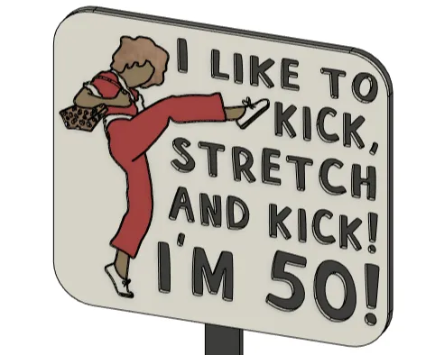 50th birthday cake topper