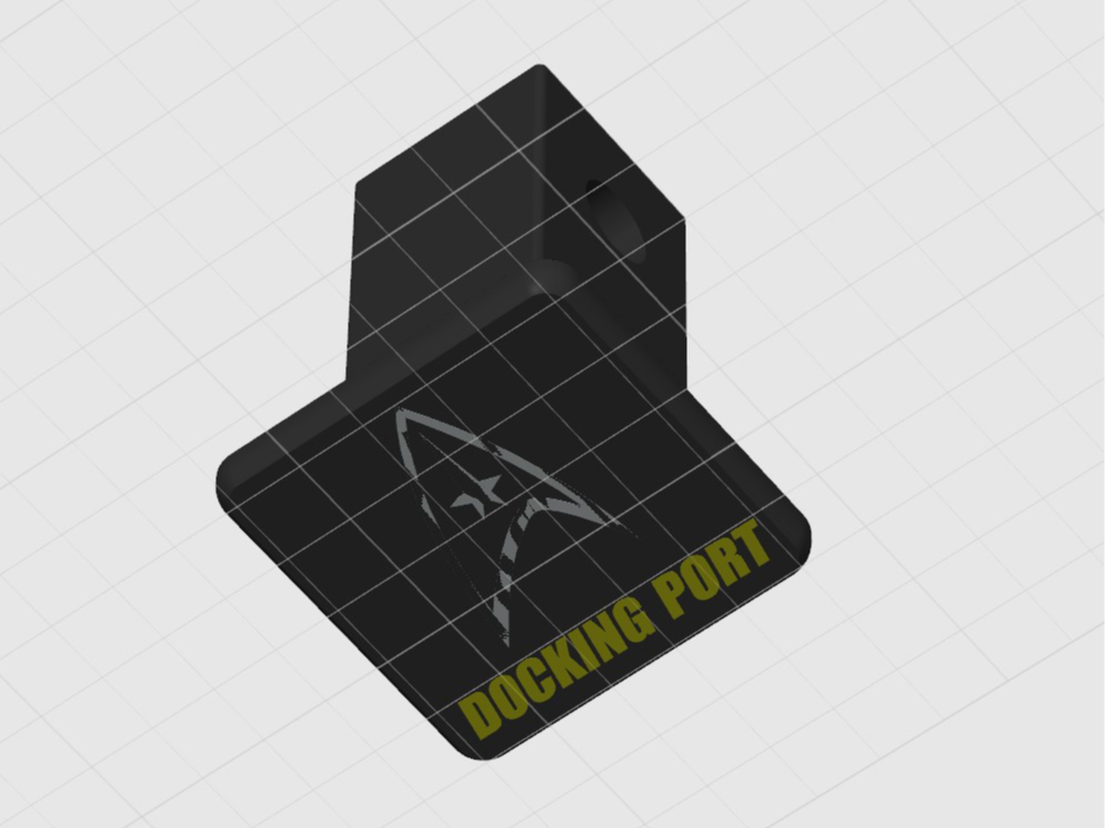 1 1/4 hitch cover - Star Trek docking port