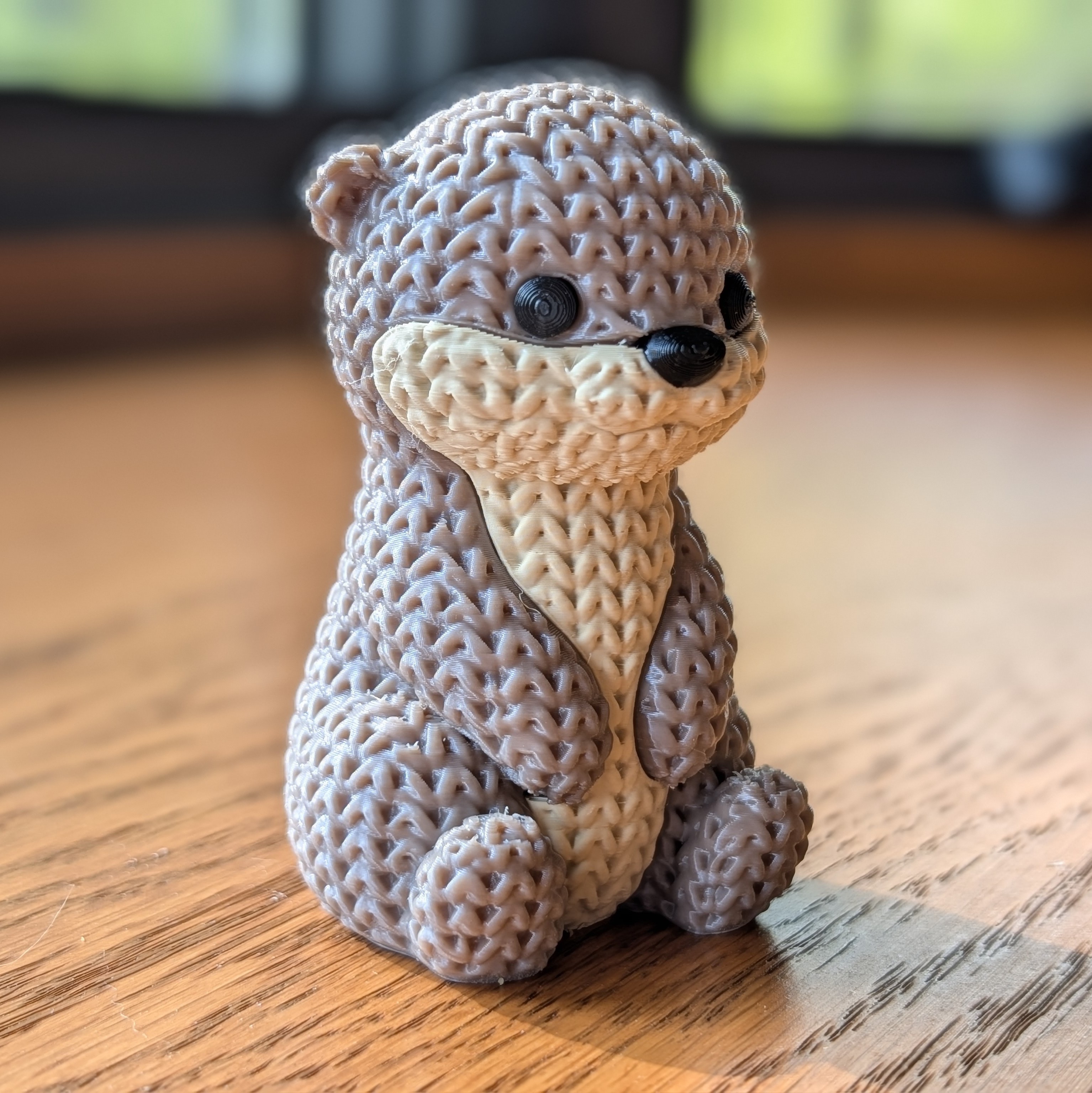 Miniatura 3 do modelo 3D Knitted Otter